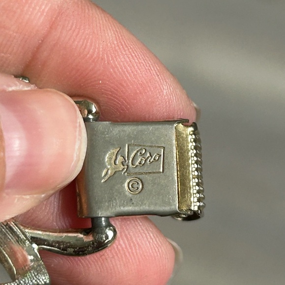 CORO 1950 AB boralis rhinestone bracelet 7 inches 💜 - Picture 6 of 6